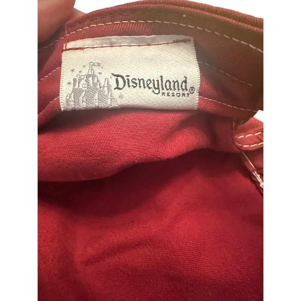Vintage Disney Parks Walt Disney World Mickey Mouse Red Cadet Hat Cap
